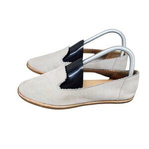 UGG Shoes Womens Size 7 Vista Gray Nubuck Leather Slip On Driving Mocs *Read*